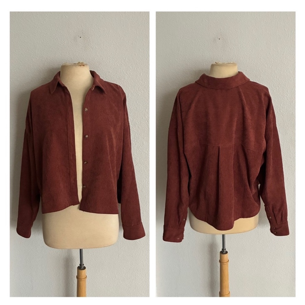 Madewell button down corduroy shirt jacket